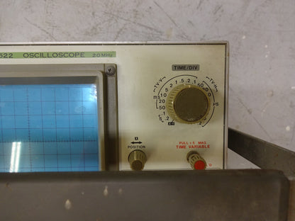 LEADER LBO-522 OSCILLOSCOPE  20 MHZ