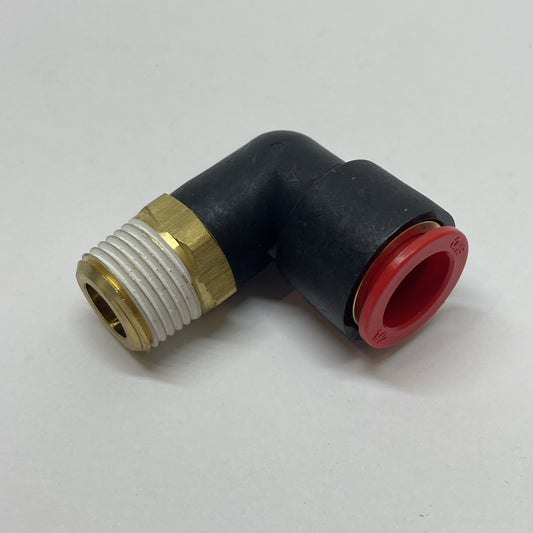 (LOT OF 17) SMC KQL13-36S One-Touch Pneumatic Male Elbow ½″ Tube - ⅜″ NPT