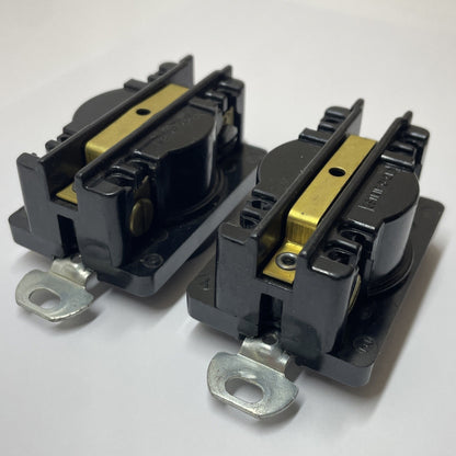 (LOT OF 2) HUBBELL 2430A TWIST-LOCK RECEPTACLE 20A 480V 3 Pole 4 Wire