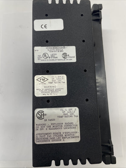 GE Fanuc IC660BBD024 GENUIS I/O Block 32-Circuit 12-24 VDC (EBD024T + TBD024K)