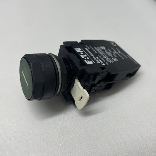 CUTLER-HAMMER E22B20 CONTACT BLOCK SER.A1 W/E22DE BUTTON GREEN