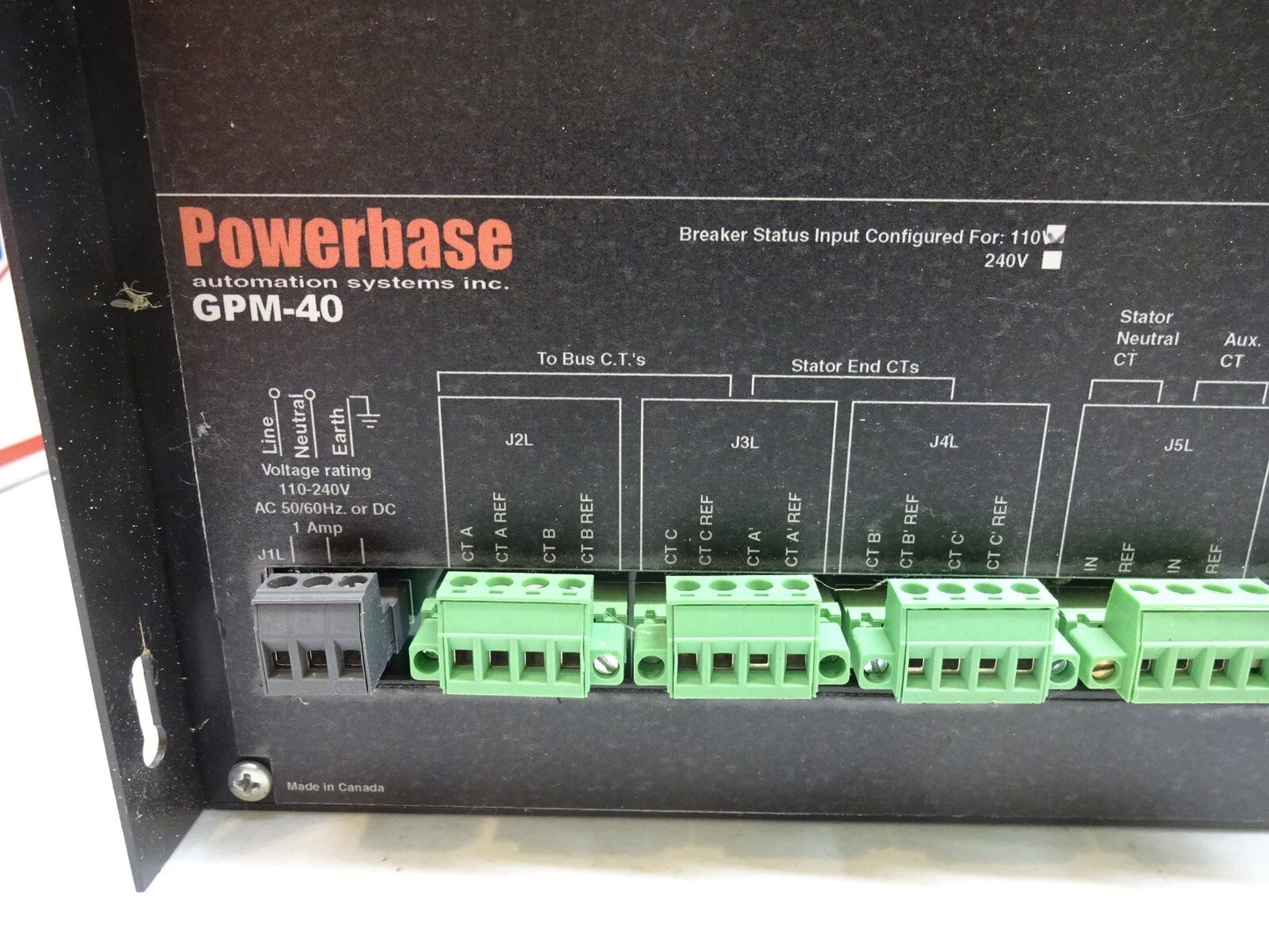 POWERBASE GPM-40 / GENERATOR PROTECTION MODULE / RESISTIVE TEMPERATURE DEVICE