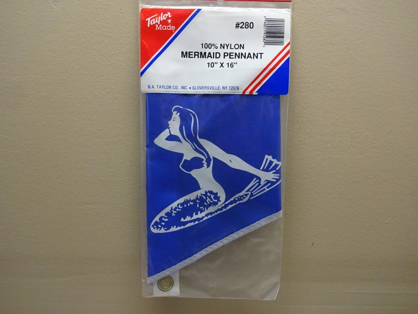 TAYLOR MADE #280 MERMAID PENNANT 10" X 16" NYLON MARINE BOAT NAUTICAL FLAG / NEW
