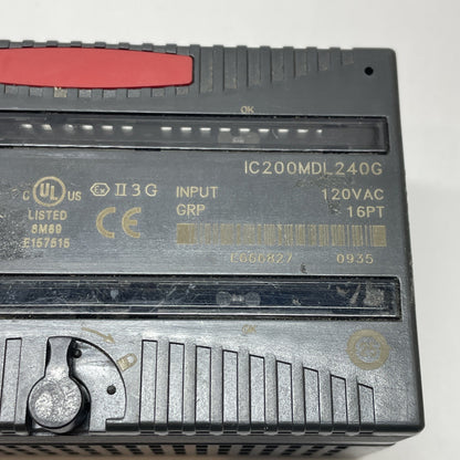 GE Fanuc IC200MDL240G VersaMax 16-Point AC Input Module 120 VAC
