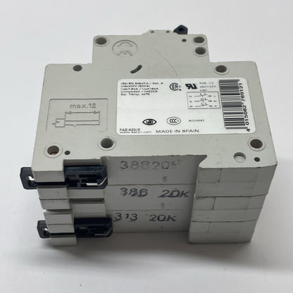 Eaton FAZ-K20/3 20A 3-Pole K-Curve Supplementary Protector