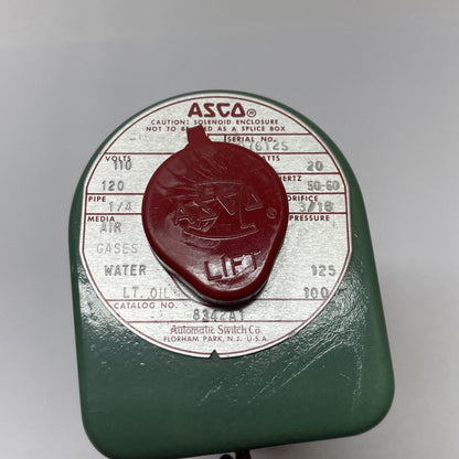 ASCO 8342A1  1/4″ NPT 4-Way Solenoid Valve 110-120 V AC