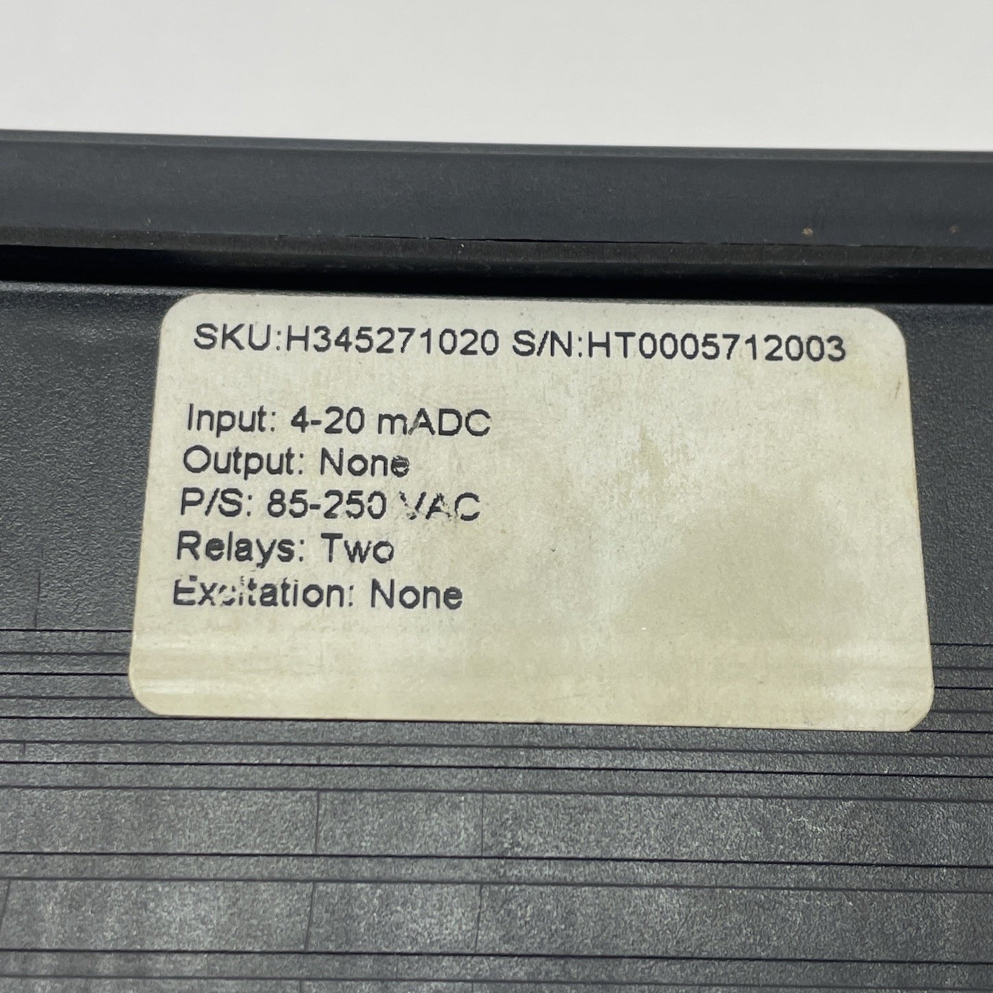 Simpson H345271020 Hawk 3 Digital Panel Meter 85-250VAC 4-20mA 2 Relays