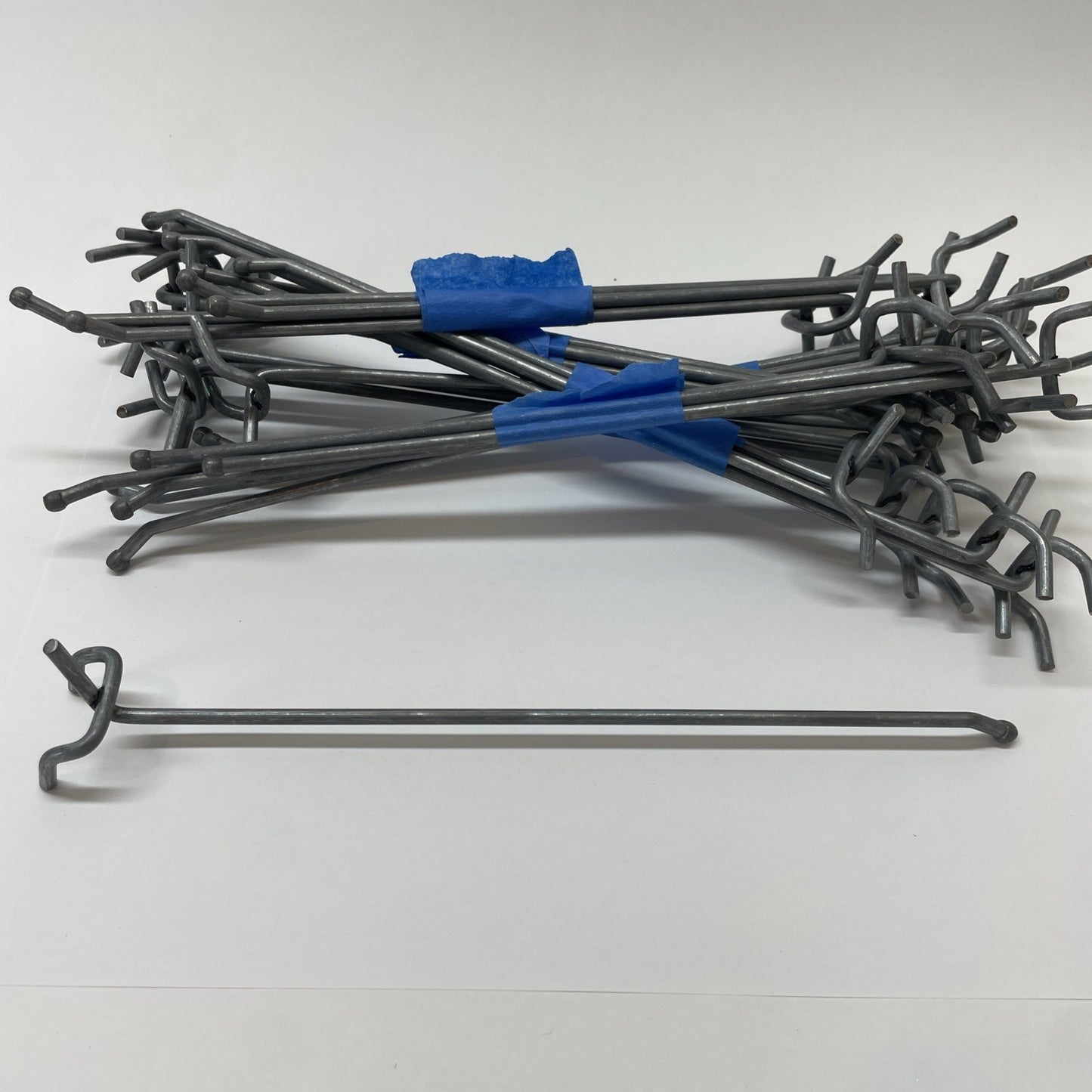 (lot of 30) 8 Inch -  1/8" Metal Peg - Garage Shelf Hanger Pegboard Hook