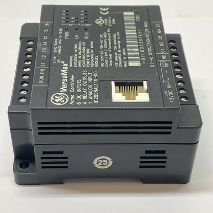 GE FANUC IC200NAL110-DG / VERSAMAX NANO CONTROLLER I/O MODULE