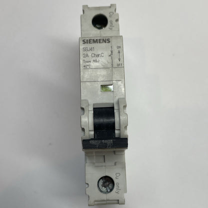 SIEMENS 5SJ41 Miniature Circuit Breaker 1-Pole 2A Overcurrent Protection