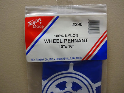 TAYLOR MADE #290 WHEEL PENNANT 10" X 16" NYLON MARINE BOAT FLAG / NEW