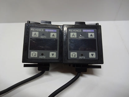 KEYENCE AP-40A / SEPARATE AMPLIFIER TYPE PRESSURE SENSOR / LOT OF 2