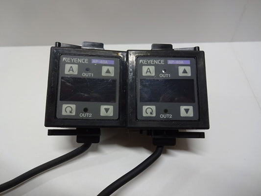 KEYENCE AP-40A / SEPARATE AMPLIFIER TYPE PRESSURE SENSOR / LOT OF 2