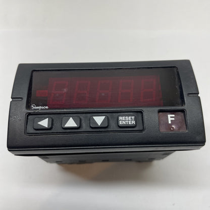 Simpson H345271020 Hawk 3 Digital Panel Meter 85-250VAC 4-20mA 2 Relays