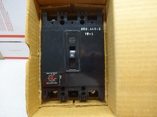 WESTINGHOUSE FB2480MRL / 2610D53G07 / BREAKER 50A 250DC 600AC 2 POLE / NEW