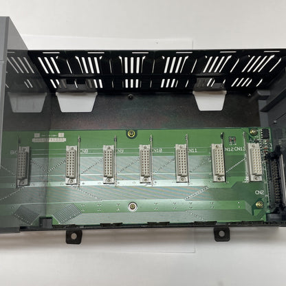 ALLEN BRADLEY 1746-A10 SER A 10 SLOT RACK W/ 1746-P2 SER C POWER SUPPLY