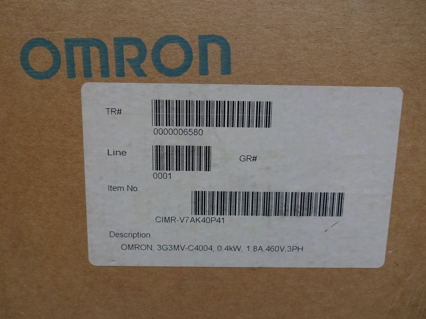 OMRON 3G3MV-C4004 / SYSDRIVE INVERTER 400V / 3PH / 0.55KW / NEW IN BOX