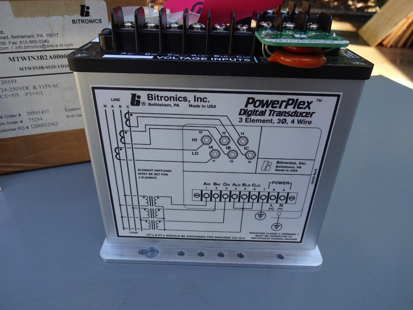 BITRONICS MTWIN3B POWERPLEX DIGITAL TRANSDUCER MTWIN3B-S520-VD10 / NEW WITH BOX