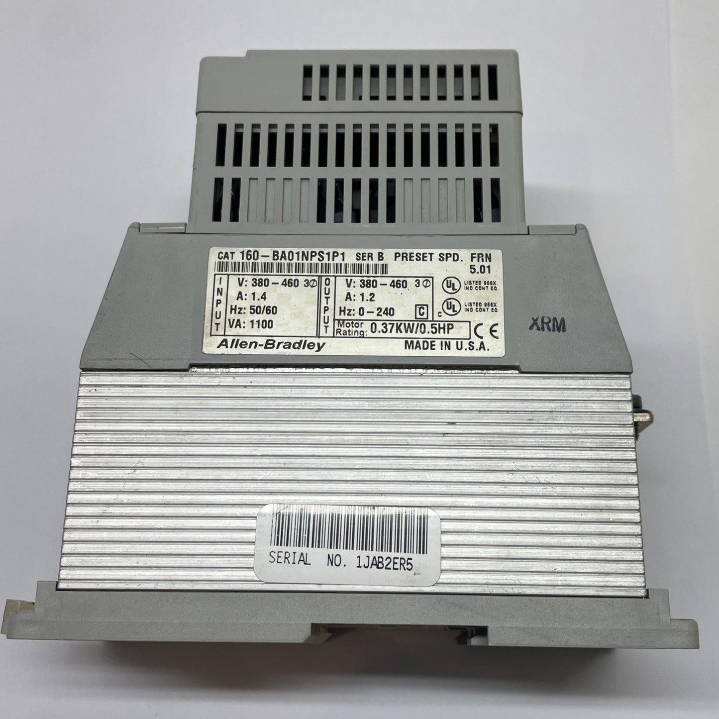 Allen-Bradley 160-BA01NPS1P1 AC Variable Speed Drive Controller 0.5 HP 1.2 A