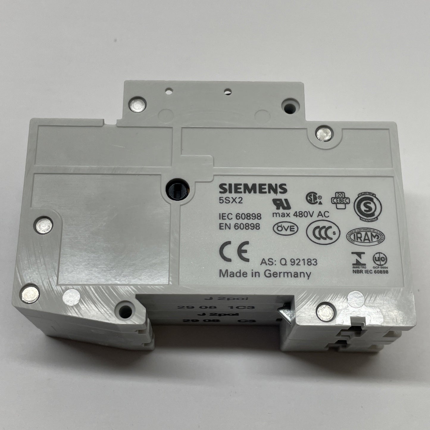 Siemens 5SX2 203-7 / 5SX2203-7 2-Pole Miniature Circuit Breaker 3A 400V C3