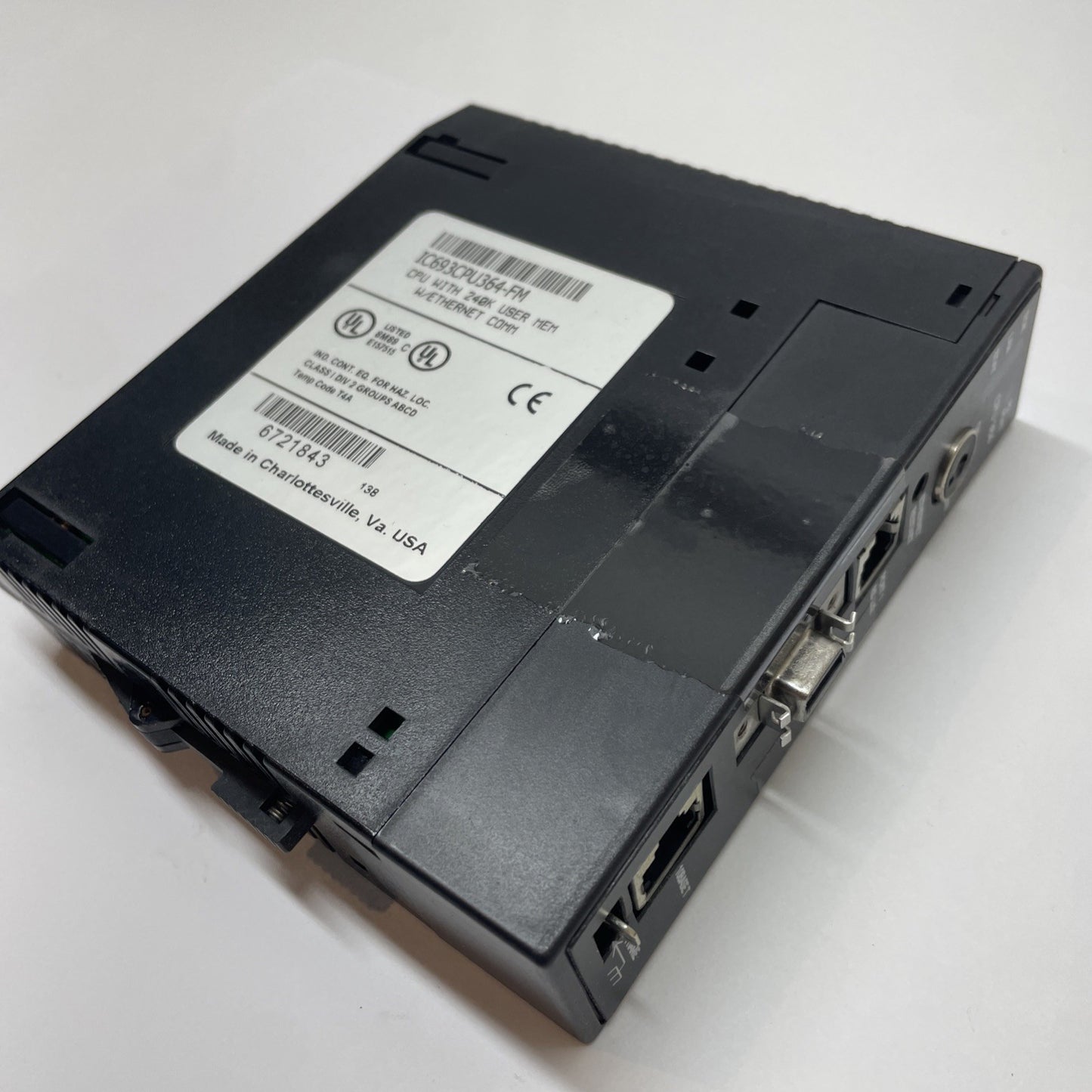 GE FANUC IC693CPU364-FM / IC693CPU364 CPU 240K USER MEM W/ ETHERNET COMM