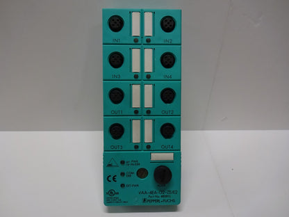 PEPPERL + FUCHS VAA-4EA-G2-ZE/E2 / 48381S / AS-INTERFACE SENSOR ACTUATOR MODULE