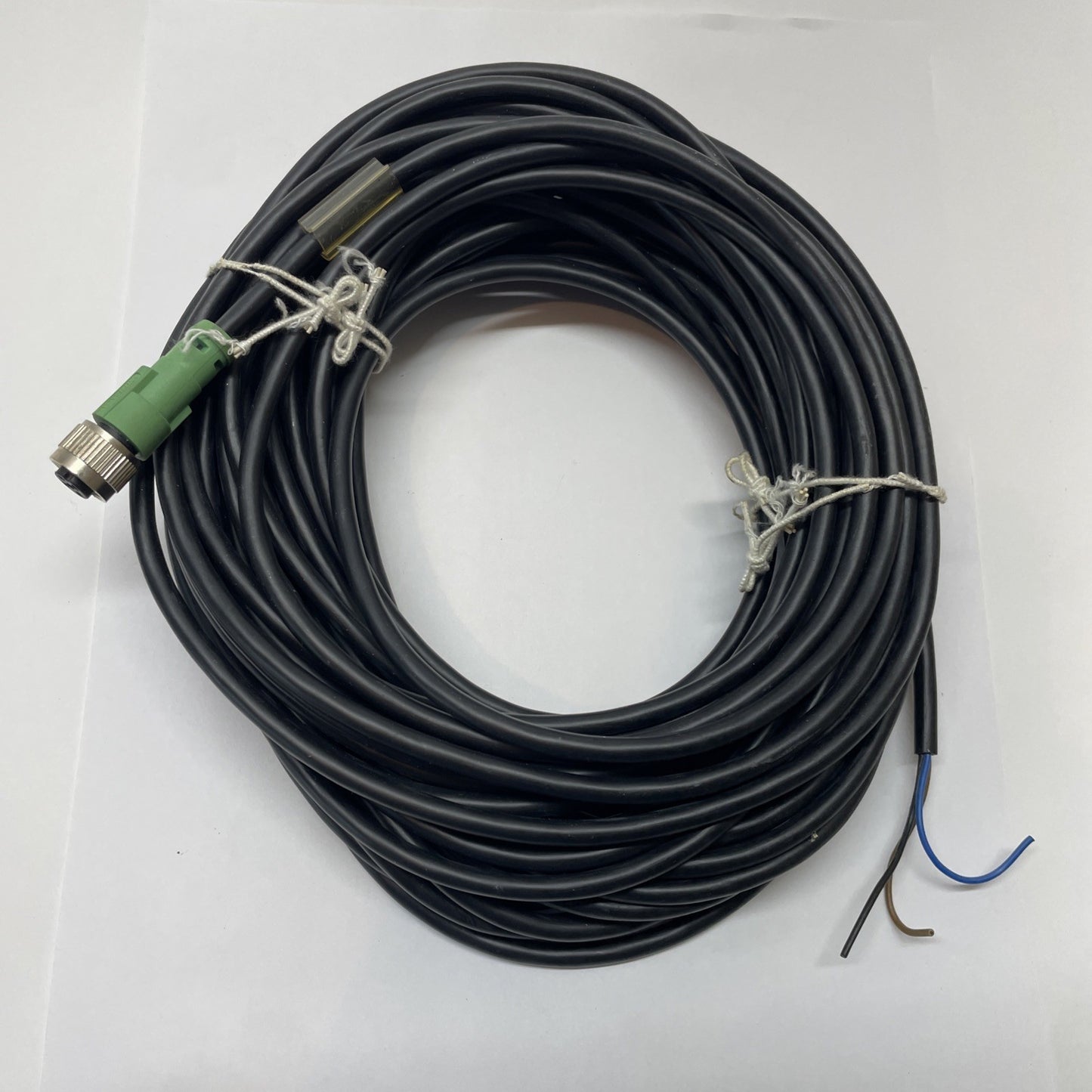 Phoenix 1696688 Sensor Actuator Cable, M12 3-Pin to Flying Leads, 49ft / 15m