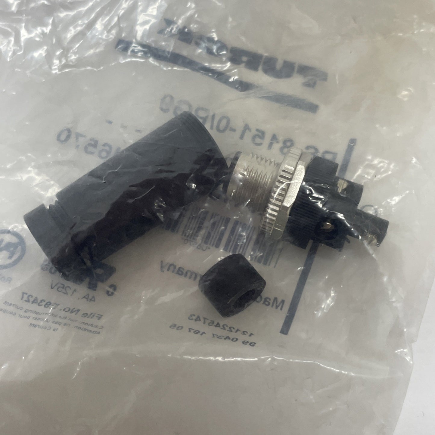 TURCK BS 8151-0/PG9 M12 × 1 Field-Wireable Connector, 5-Pin Screw Terminal