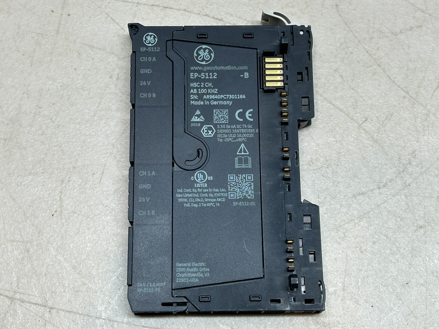 GE Emerson EP-5112-B  2-Channel 100 kHz High Speed Counter Module