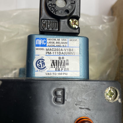 MAC MAC250A-V1B4PM-111DA(UNIV) PNEUMATIC SINGLE PRESSURE VALVE  04250290424