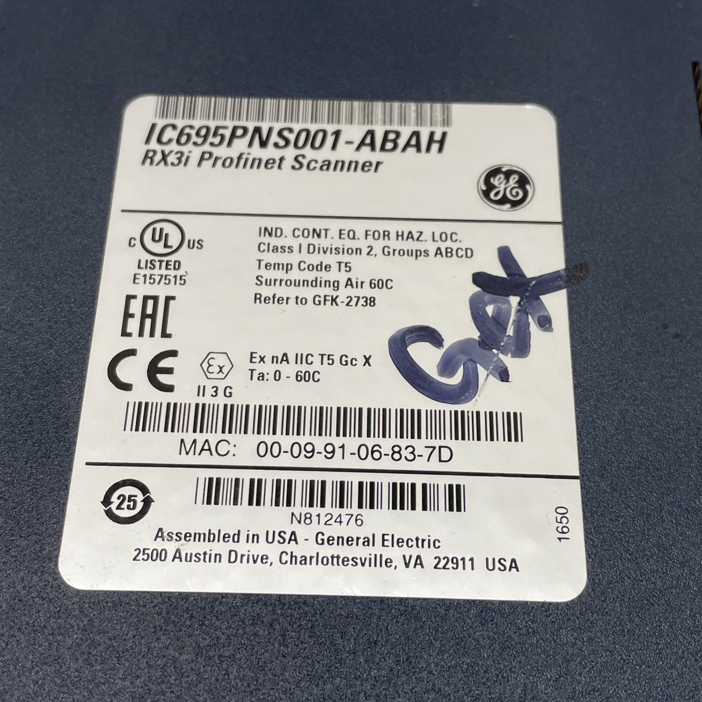 GE Fanuc  IC695PNS001-ABAH  RX3i PACSystems PROFINET Scanner Module