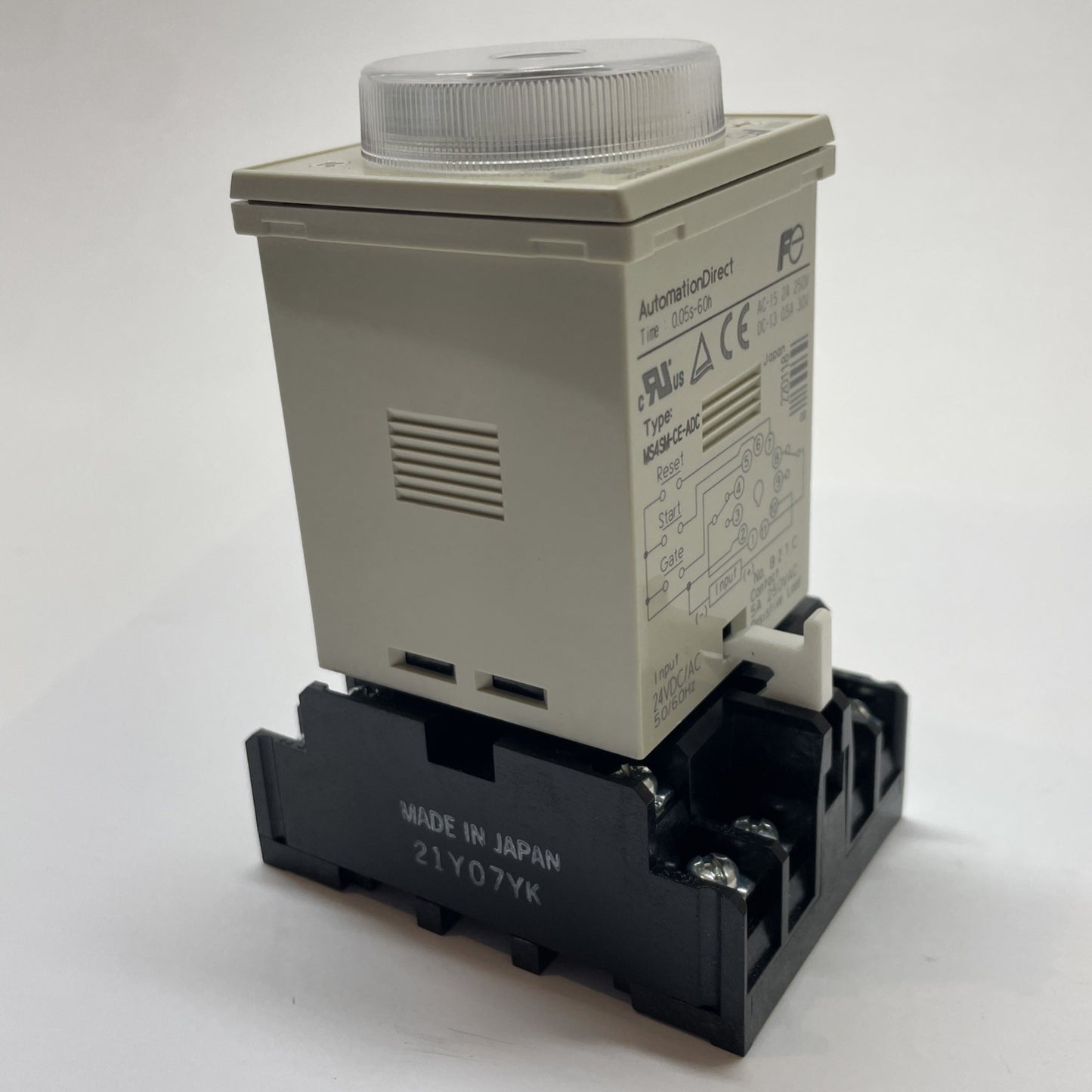 Automation Direct MS4SM-CE-ADC Timer Relay 0.05s-60h  w/ TP411X Relay Socket