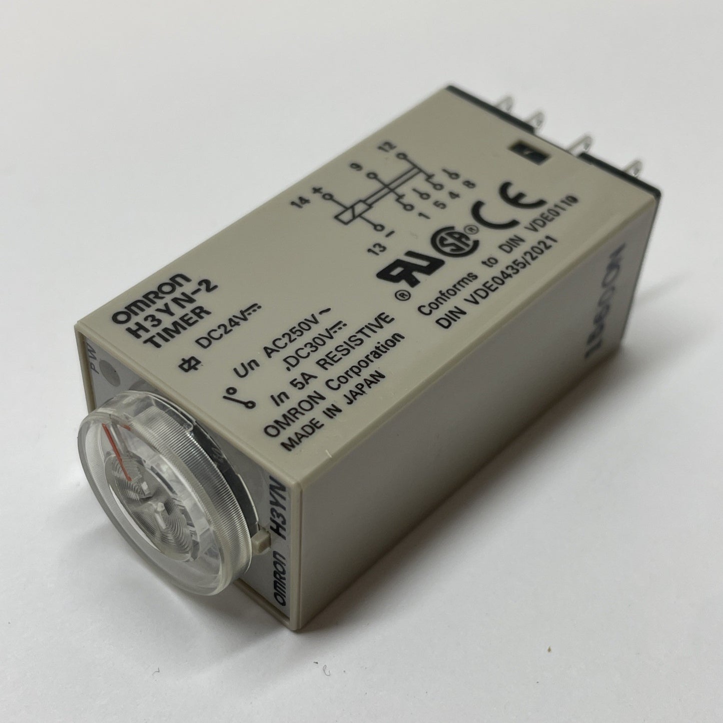 Omron H3YN-2 Miniature Timer Relay DPDT 1sec-10min Dial 8-Pin