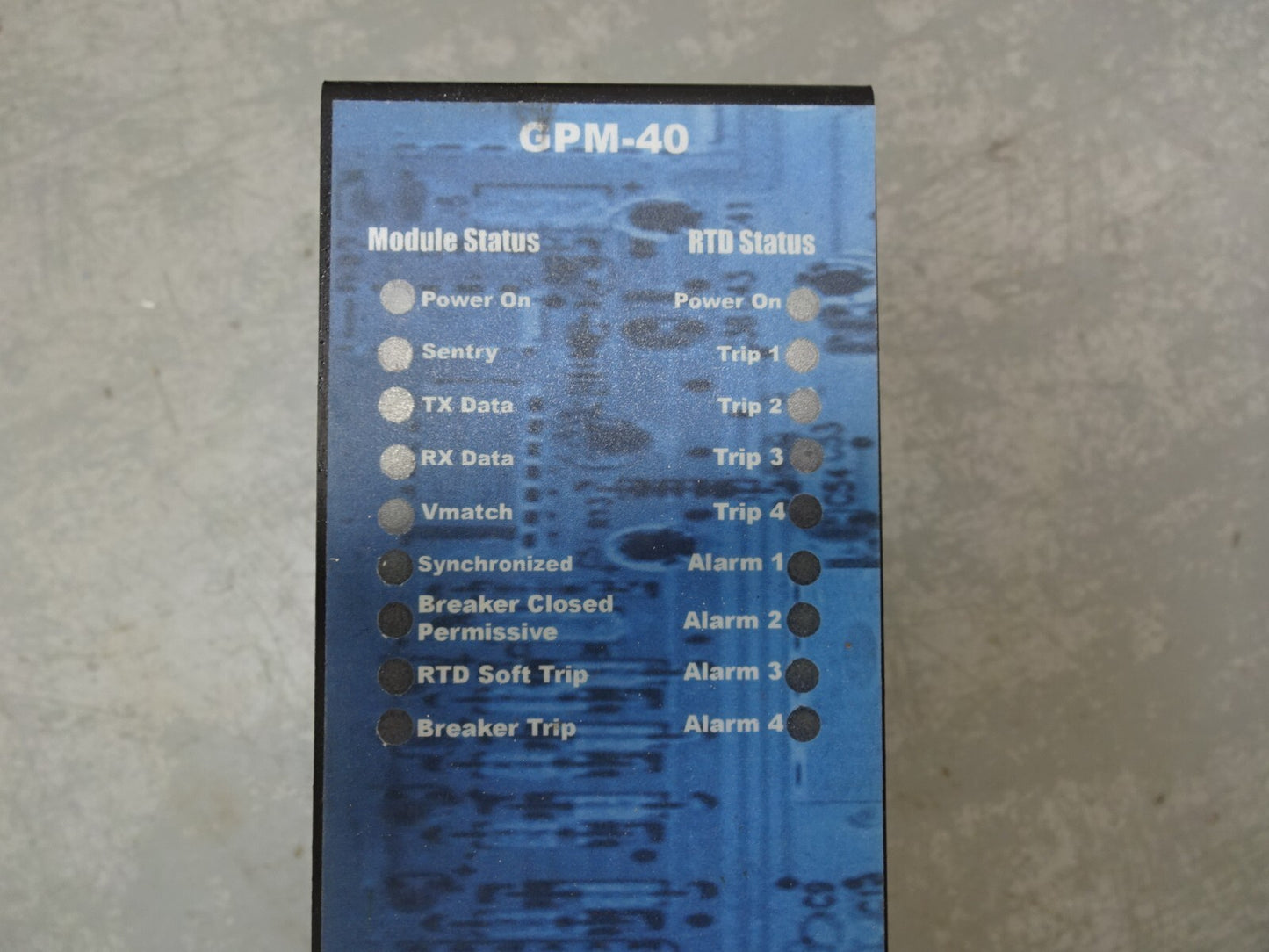 POWERBASE GPM-40 / GENERATOR PROTECTION MODULE / RESISTIVE TEMPERATURE DEVICE
