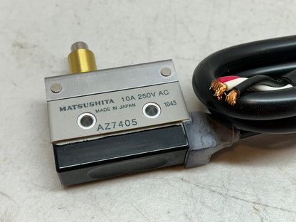 MATSUSHITA AZ7405 / ML PUSH PLUNGER TERMINAL TYPE NC SIDE LIMIT SWITCH / NEW