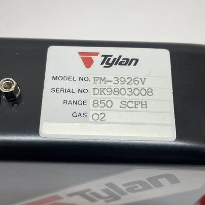 Tylan FM-3926V Oxygen Mass Flow Meter 2925 Series 15-Pin D Connerctor 850 SCFH
