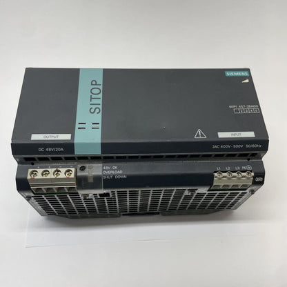 SIEMENS 6EP1457-3BA00 SITOP 48V DC 20A Power Supply AC-DC DIN-Rail