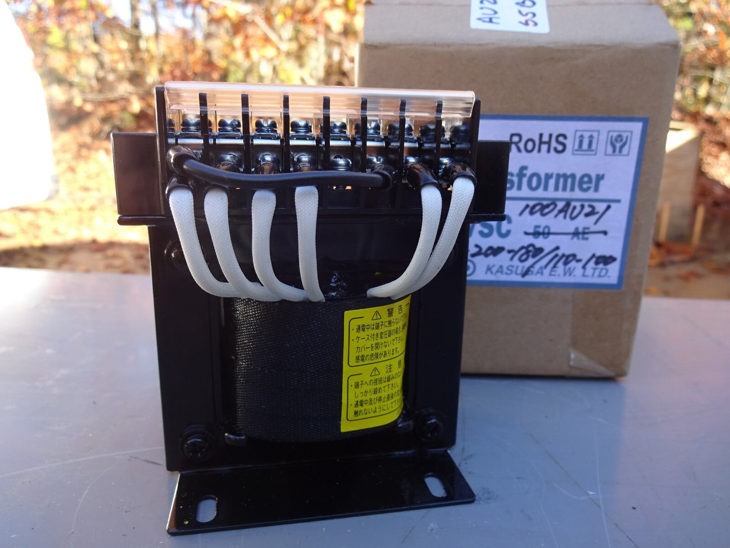 KASUGA TRANSFORMER DVSC 100AU21 / 100VA 50/60HZ / NEW WITH BOX