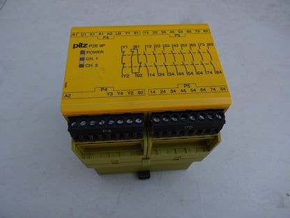 PILZ 777140 PZE 9P 24VAC/DC 8S10 SAFETY RELAY