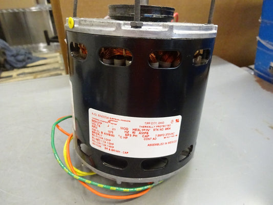 AO SMITH 9604 HE3L161 HE3L161N PERMANENT SPLIT CAPACITOR HP 1/2-1/3-1/4 RPM 1075