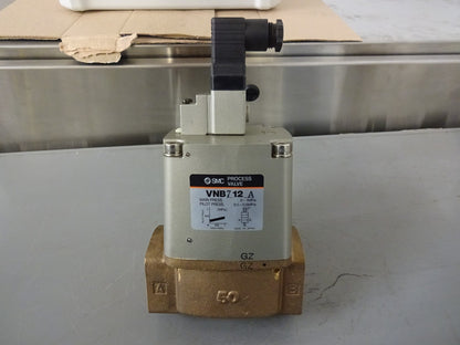SMC PROCESS VALVE VNB712A / VNB-712A WITH VO301-003DL SOLENOID VALVE / NEW