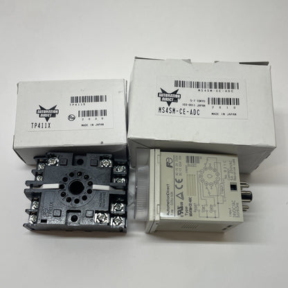 Automation Direct MS4SM-CE-ADC Timer Relay 0.05s-60h  w/ TP411X Relay Socket