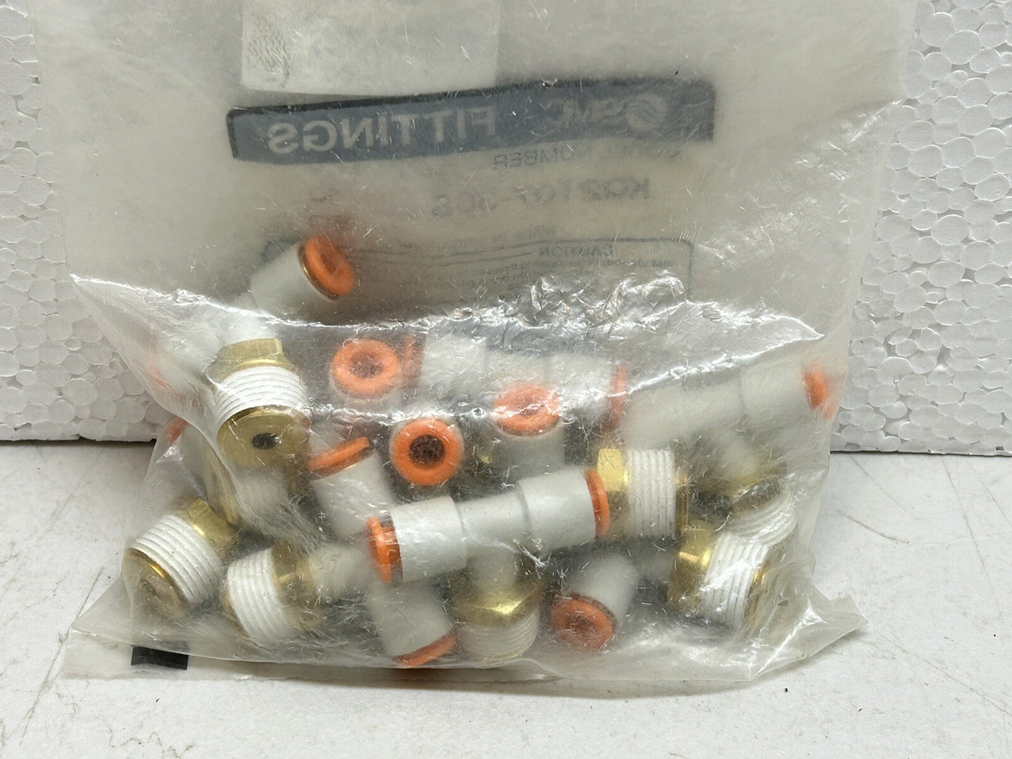 SMC FITTINGS KQ2T07-36S / BAG OF 10 NEW