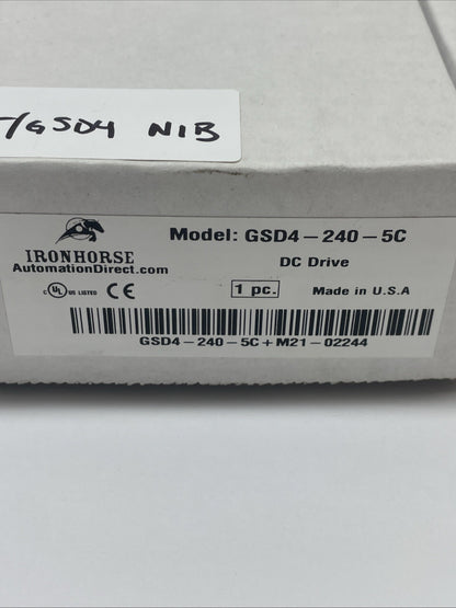 IRONHORSE GSD4-240-5C General Purpose DC Drive, 120/240 VAC Input, 5.5 A Output
