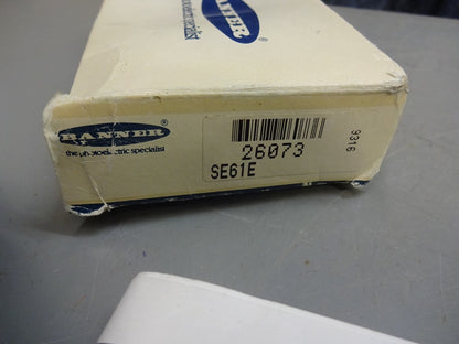 BANNER ENGINEERING 26073 / SE61E / ECONO-BEAM SENSOR / NEW