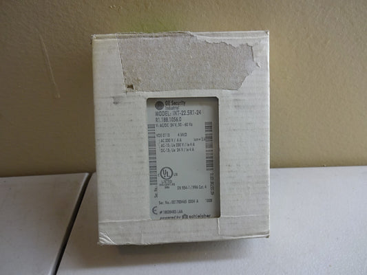GE INT-22.5R1-24 / R1.188.1056.0 MONITOR RELAY SAFETY 24VAC/DC / NEW WITH BOX