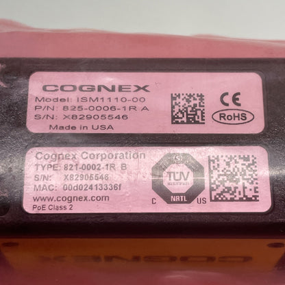 NEW Cognex  825-0006-1R  /  ISM1110-00  Vision Camera  821-0002-1R (SEALED)