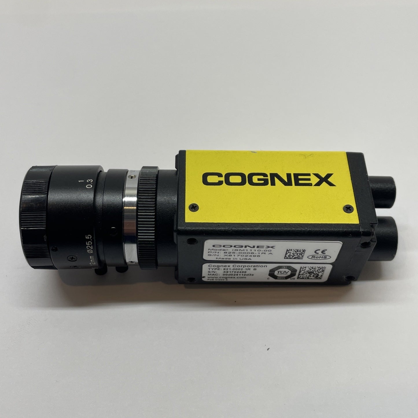 Cognex 825-0006-1R  /  ISM1110-00  Vision Camera 821-0002-1R (EXCELLENT COND.)