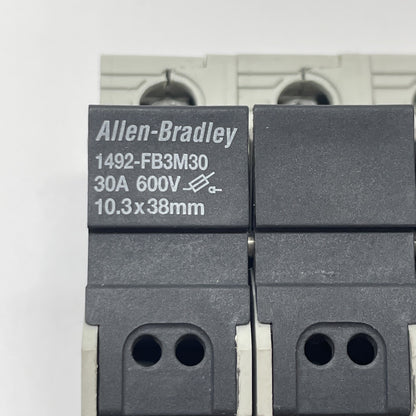 Allen-Bradley 1492-FB3M30 Fuse Holder 3-Pole 30A Midget Fuse