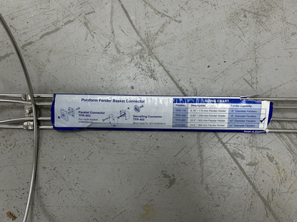 POLYFORM FENDER BASKET TFR-280 / MEASURES 23" X 12" DIAMETER NO CONNECTORS / NEW